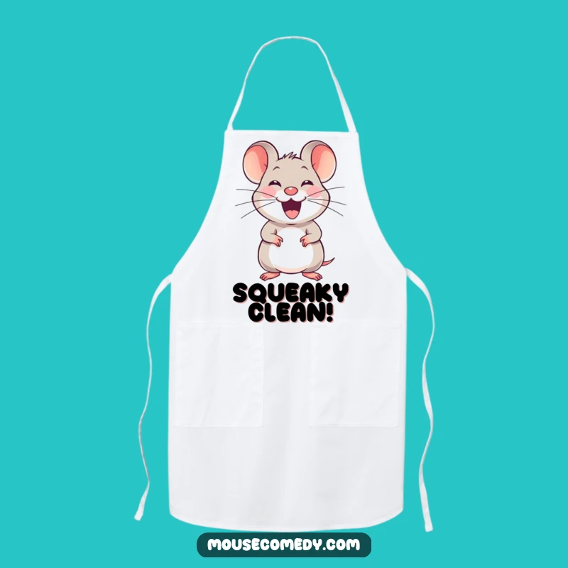 Funny Joyful Mouse Apron - Kitchen Squeaking Wear, Hilarious Funny Gift