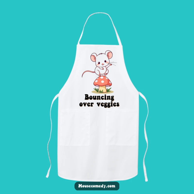 Funny Kawaii Mouse Apron - Kitchen Jumps, Hilarious Chef's Gear
