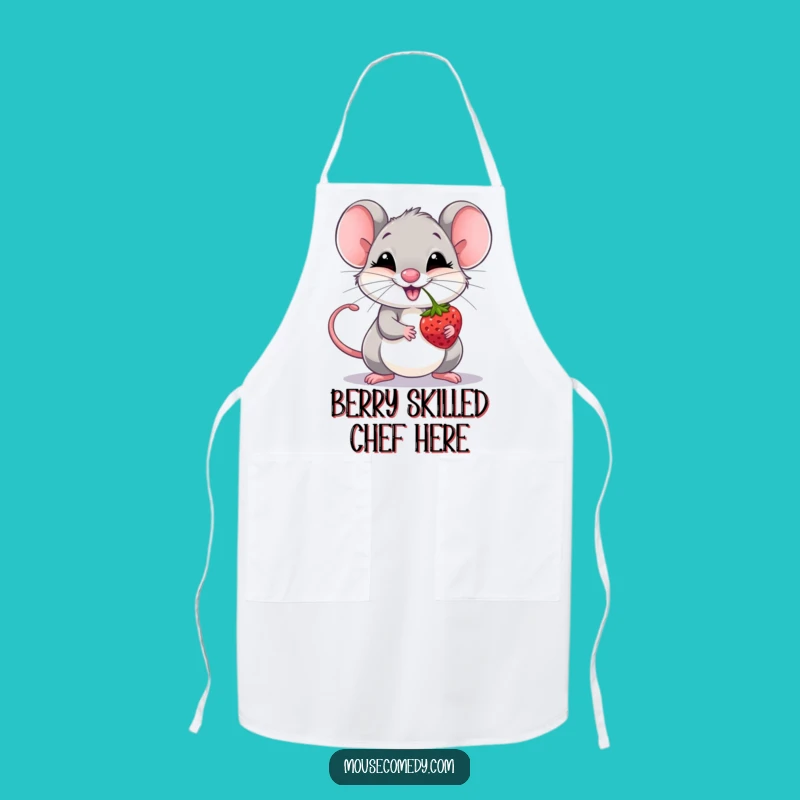 Funny Mouse Chef Apron: Balance Berries & Kitchen Fun, Perfect Gift