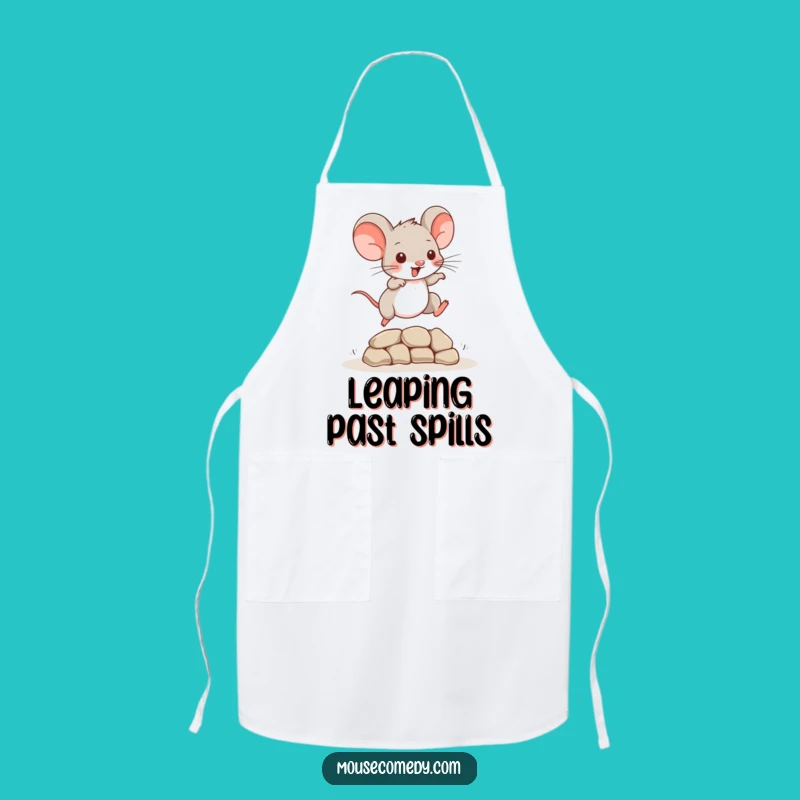 Funny Mouse Chef Apron: Playful Leaper Cooking Gift