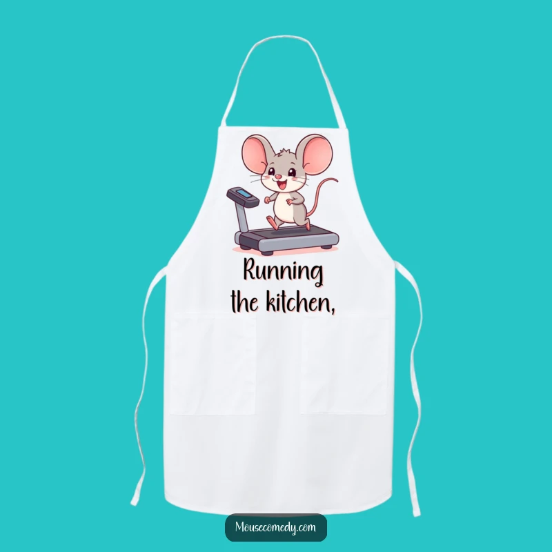 Funny Kawaii Mouse Treadmill Apron: Active Fun for the Kitchen
