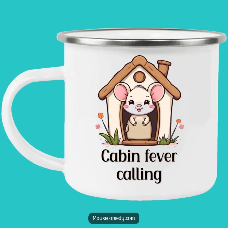 Funny Campfire Mouse Mug - Cozy Miniature Home Outdoor Gift