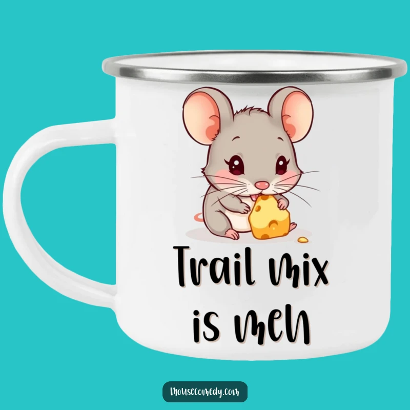 Funny Campfire Mouse Mug - Durable Cheese Nibbler Camping Gift