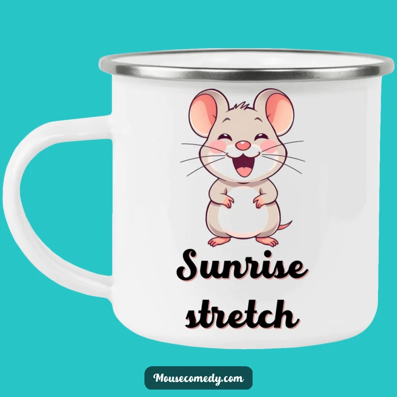 Funny Joyful Mouse Camping Mug - Outdoor Squeaking Cup, Awesome Funny Gift