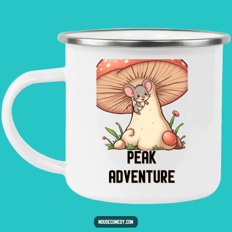 Funny Mischievous Mouse Camping Mug - Outdoor Climber Cup, Awesome Funny Gift