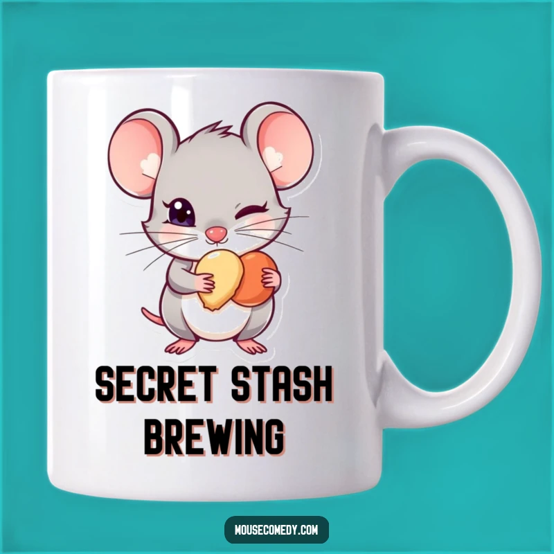 Funny Mischievous Mouse Mug - Secret Treat Hider, Perfect Funny Gift