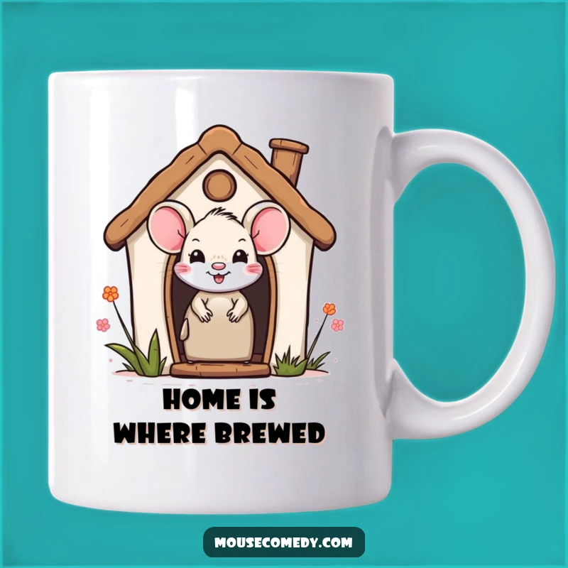 Funny Peek-a-Boo Mouse Mug - Adorable Miniature House Gift