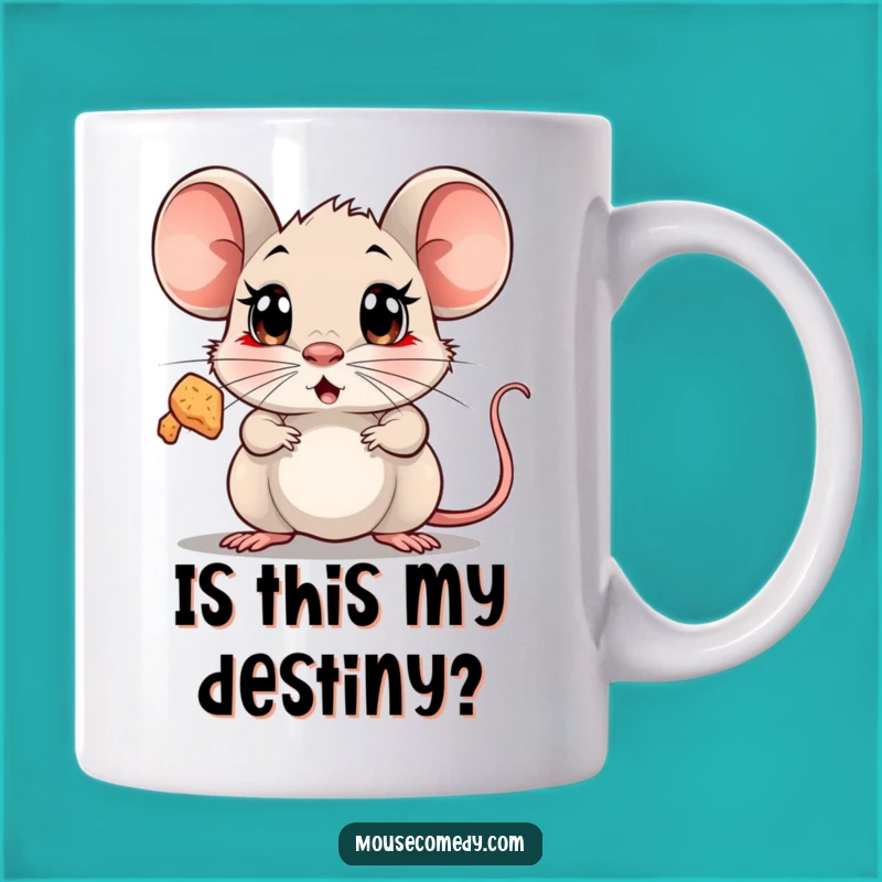 Funny Surprised Mouse Mug - Wide-Eyed Wonder Gift, Sparkling Crumb!