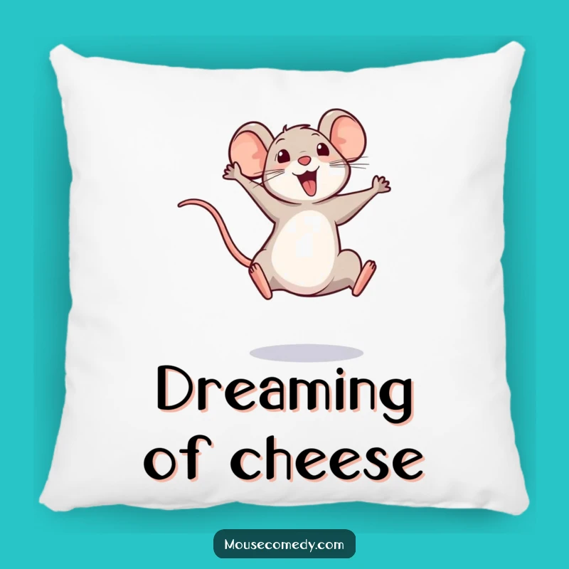 Funny Triumphant Mouse Pillow: Cozy Comfort for Your Victorious Moments
