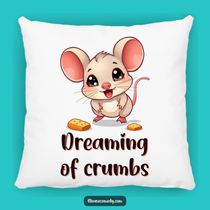 Funny Mouse Crumb Chasing Pillow: Cozy Comfort for Happy Dreams, Gift