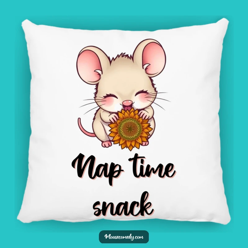 Funny Delighted Mouse Pillow - Cozy Happiness Cushion, Sweet Funny Gift