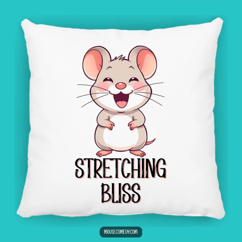 Funny Joyful Mouse Pillow - Cozy Squeaking Cushion, Sweet Funny Gift