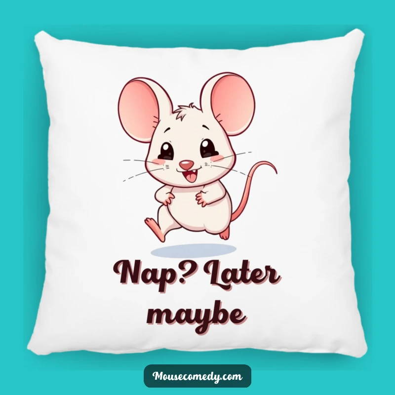 Funny Kawaii Mouse Pillow: Cozy Big Ears Scampering Comfort - Cute Gift!