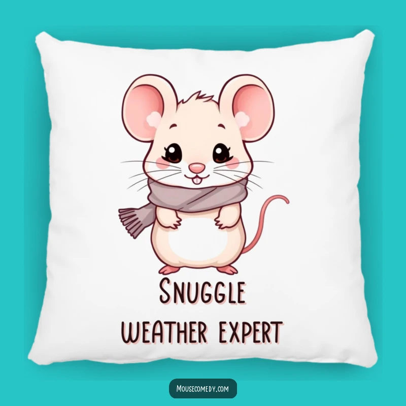 Funny Kawaii Mouse Pillow - Cozy Comfort, Hilarious Winter Accent