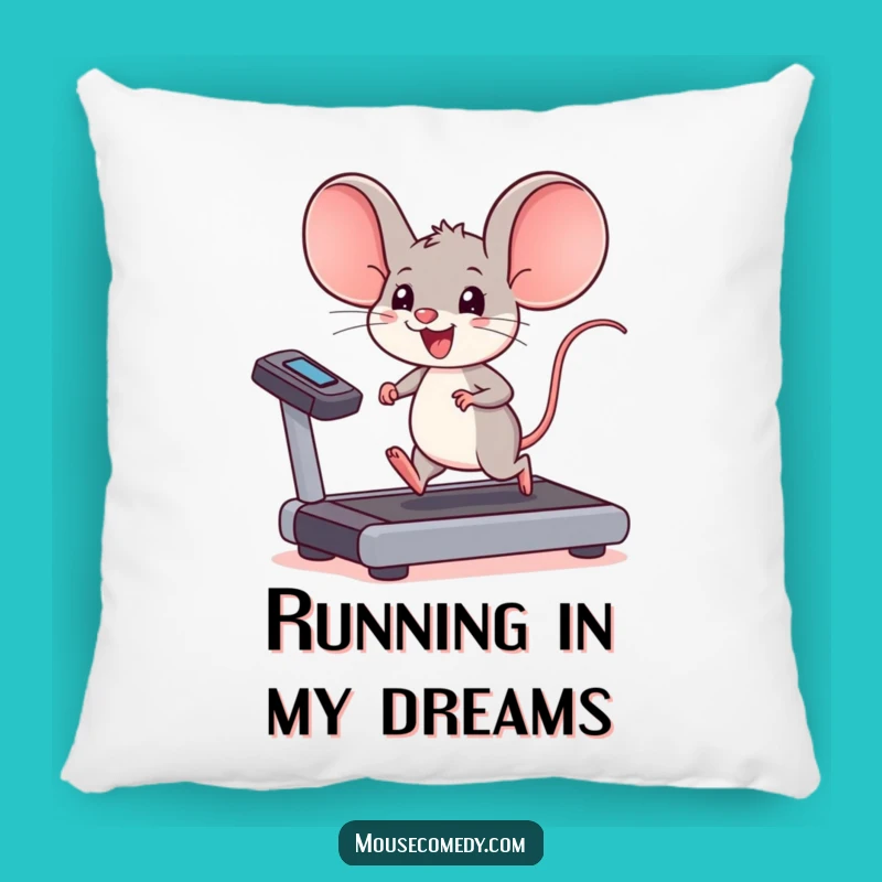 Funny Kawaii Mouse Treadmill Pillow: Cozy Comfort After Your Workout