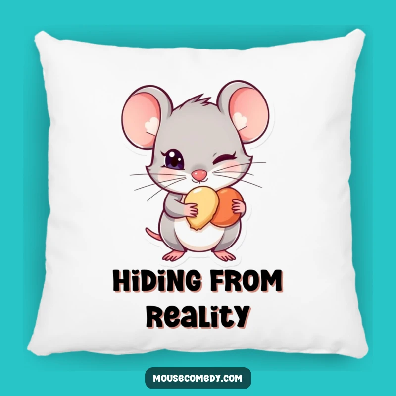 Funny Mischievous Mouse Pillow - Cozy Secret Treat Hider Comfort, Cute Gift
