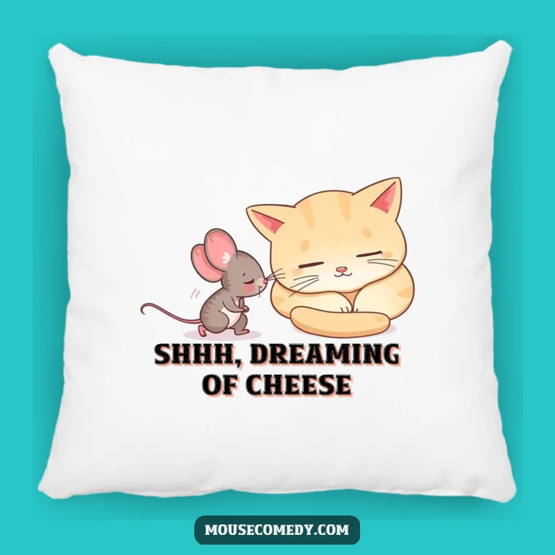 Funny Mouse Cat Nap Pillow: Comfy Humor for Your Couch, Ideal Gift