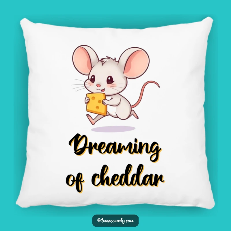 Funny Mouse Cheese Pillow - Comfy & Hilarious Rodent Accent Gift