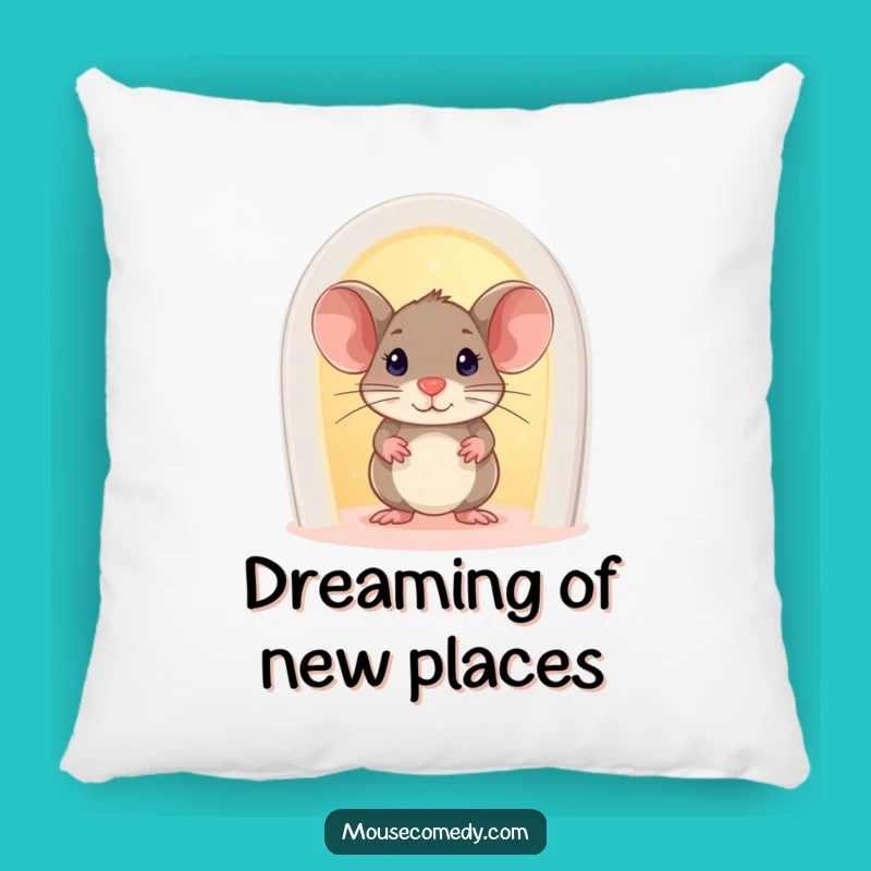 Funny Mouse Glowing Doorway Pillow: Cozy Comfort for Dreamers, Gift