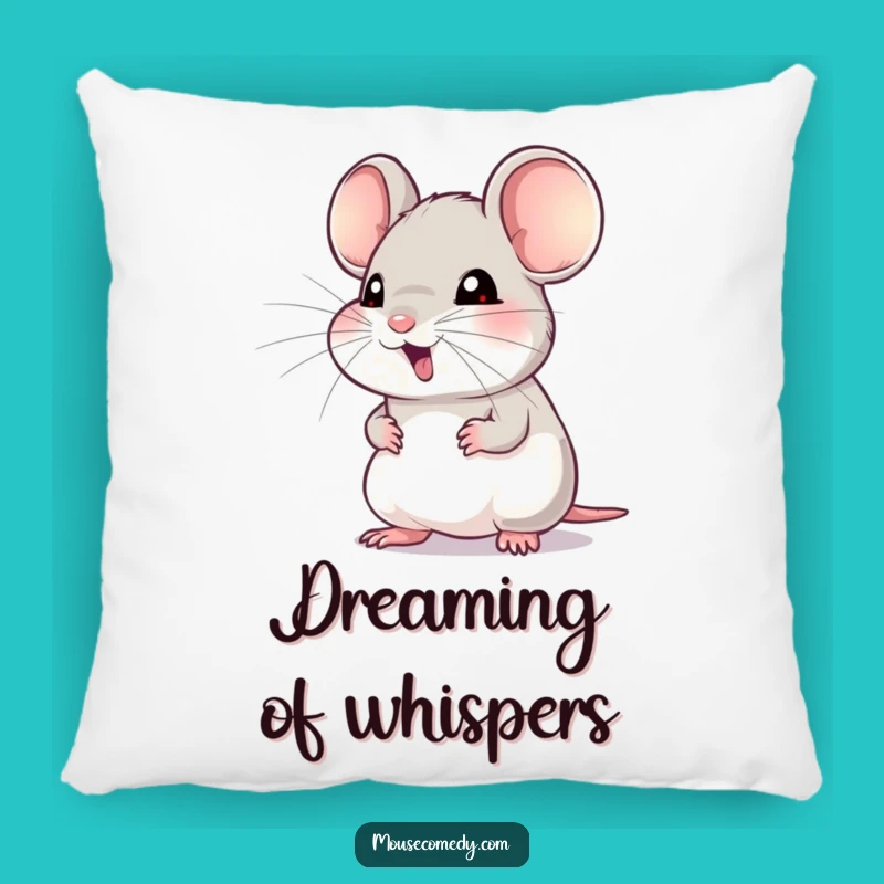 Funny Mouse Pillow: Eager Whiskers - Comfy & Cute Gift!