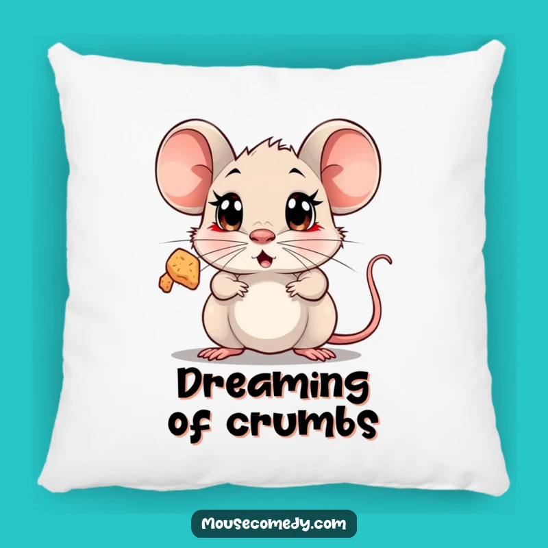 Funny Surprised Mouse Pillow - Comfy & Tiny Wonder Accent!
