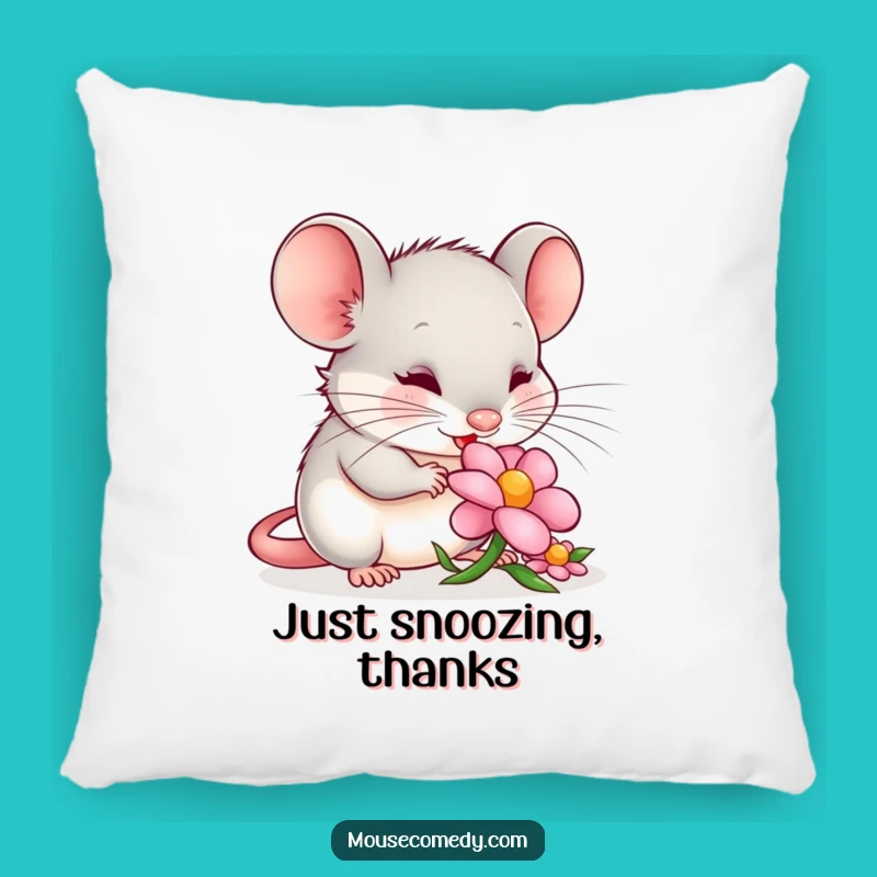 Funny Content Mouse Petal Pillow: Cuddle Up with Calmness, Sweet Funny Gift!