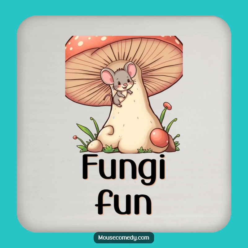 Funny Mischievous Mouse Coaster - Winking Climber Protector, Sweet Funny Gift