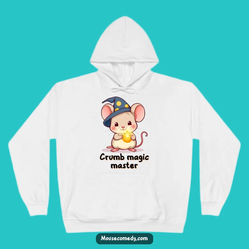 Funny Kawaii Wizard Mouse Hoodie: Magic Crumb, Cozy and Enchanting