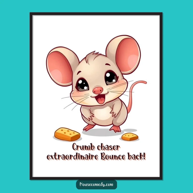 Free Printable Mouse Crumb Art: Funny Downloadable Wall Decor