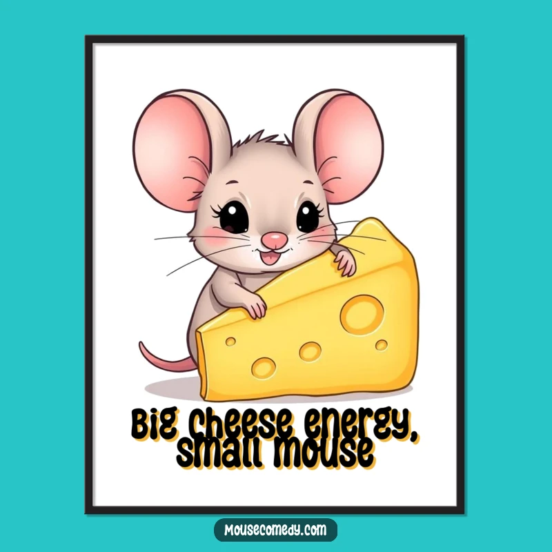 Free Printable Mouse Cheese Art: Funny Downloadable Wall Decor