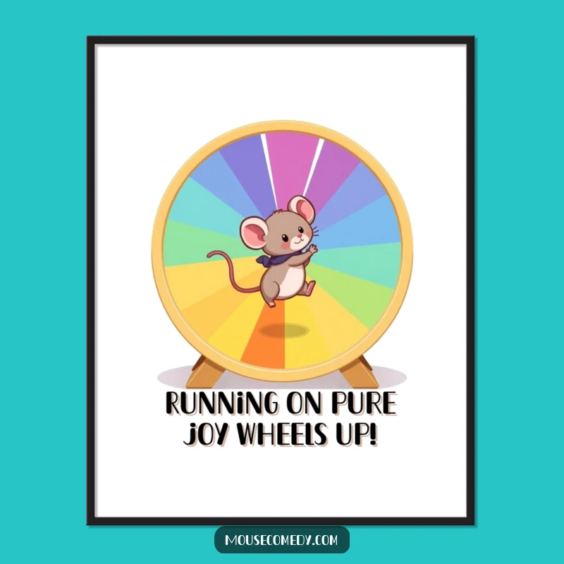 Free Printable Mouse Wheel Art: Funny Downloadable Wall Decor