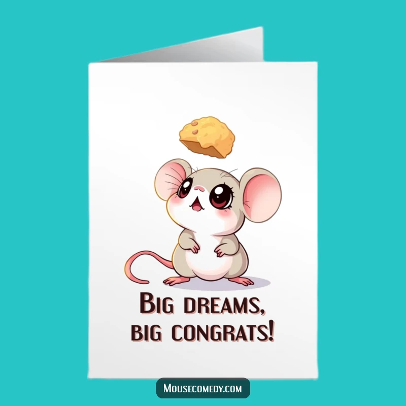 Free Printable Congrats Card: Big Eyes on Your Big Prize!