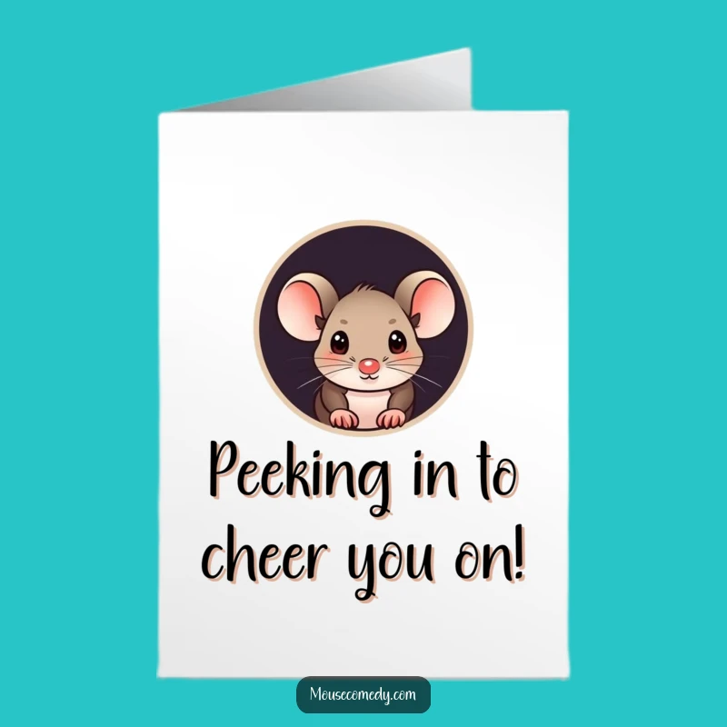 Free Printable Congrats Card: Curious Mouse Shares Your Exciting News!