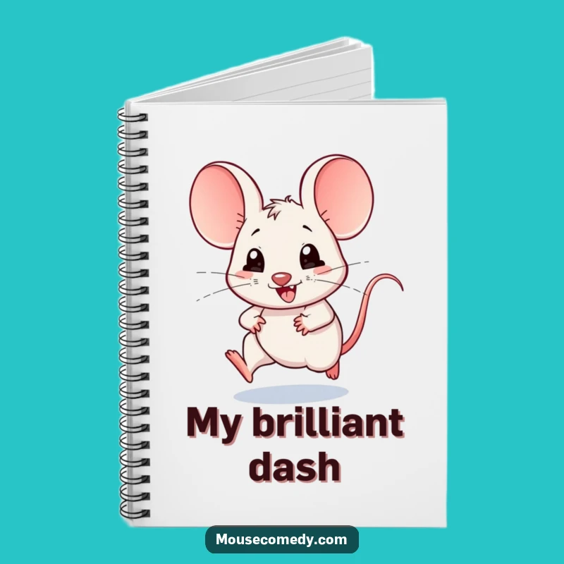 Funny Kawaii Mouse Notebook: Joyful Speed Journal - Cute Stationery Gift!