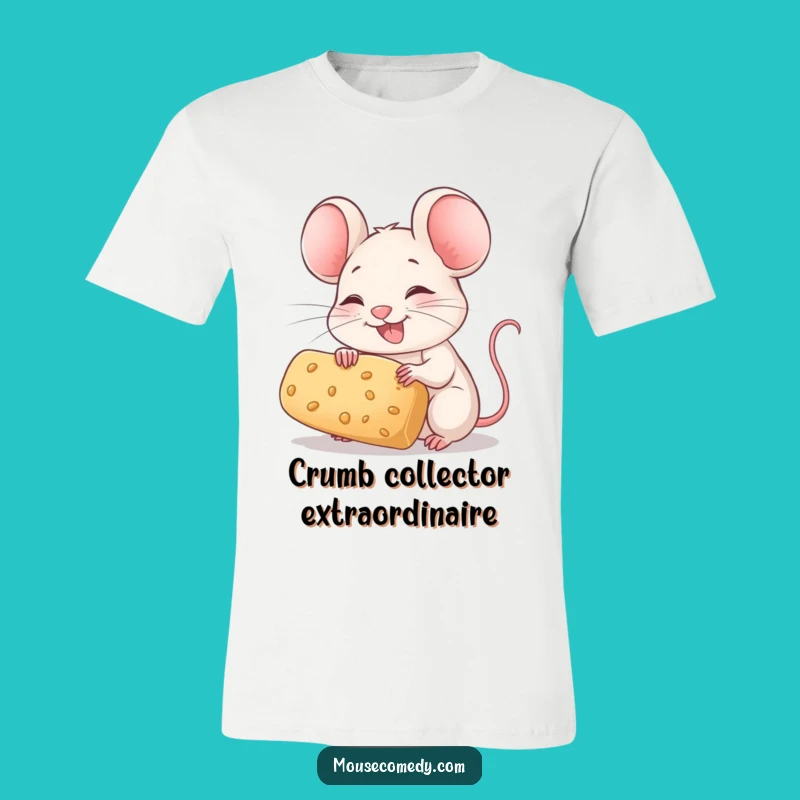 Funny Mouse Crumb Tee: Joyful Rodent Whiskers T-Shirt Gift