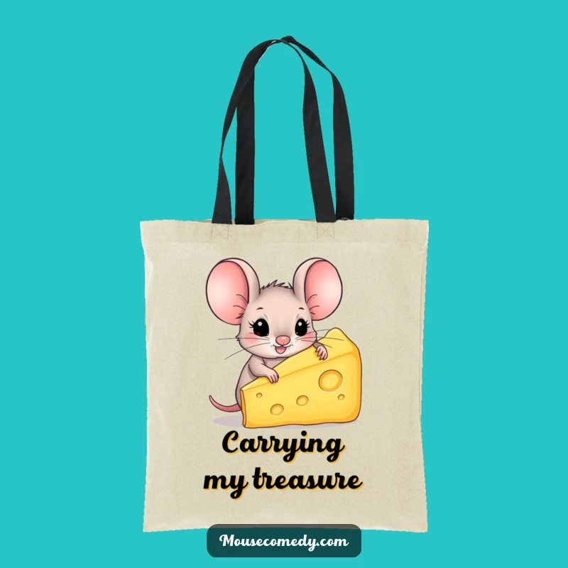 Funny Mouse Cheese Tote Bag: Carry Your Snacks in Style, Great Funny Gift