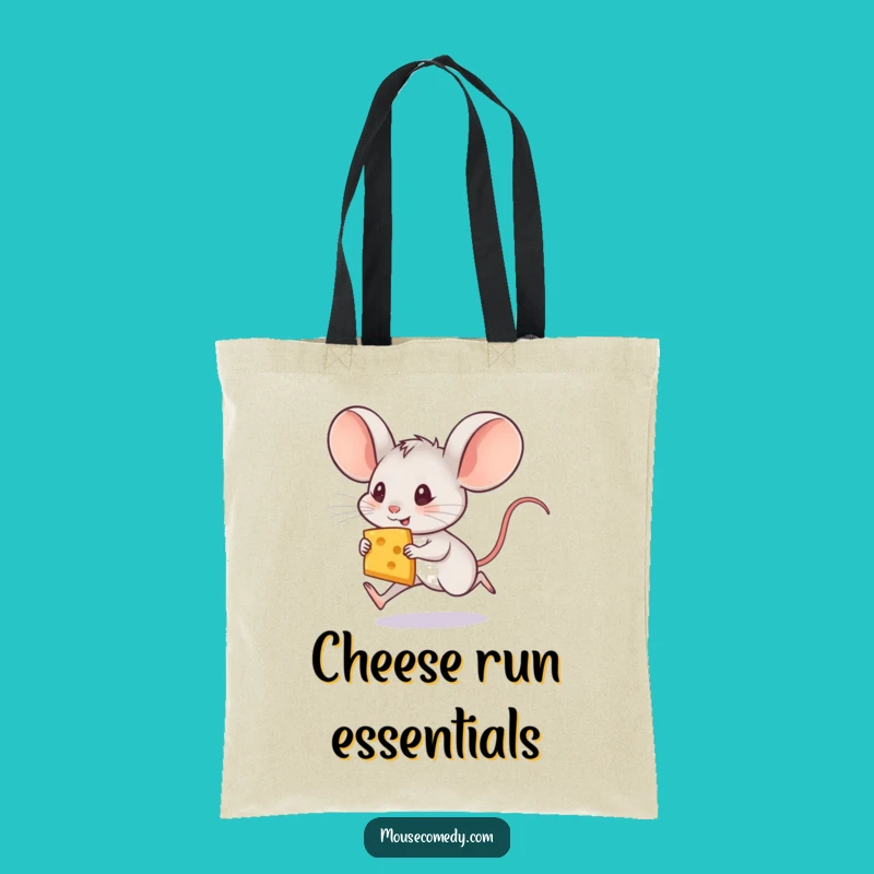 Funny Mouse Cheese Tote Bag - Carry Your Laughs & Snacks Hilariously