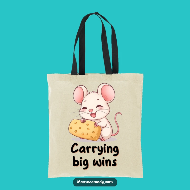 Funny Mouse Crumb Tote: Joyful Rodent Carry-All Gift