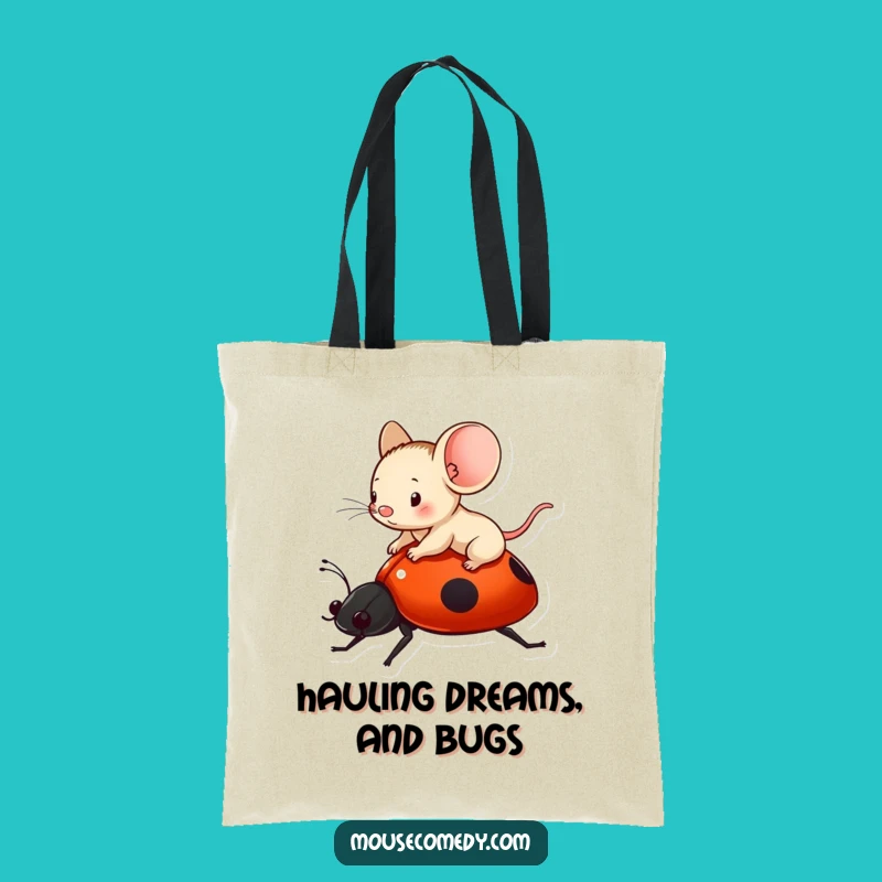 Funny Mouse Ladybug Explorer Tote Bag: Carry Your Joy, Perfect Gift
