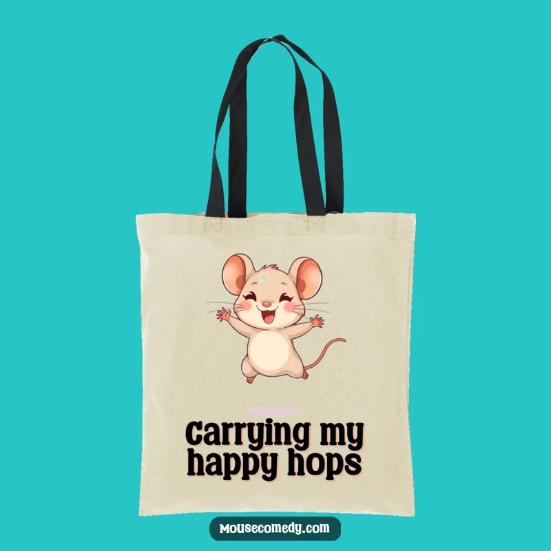 Funny Tiny Mouse Leaping Tote Bag - Carry Your Joy Everywhere