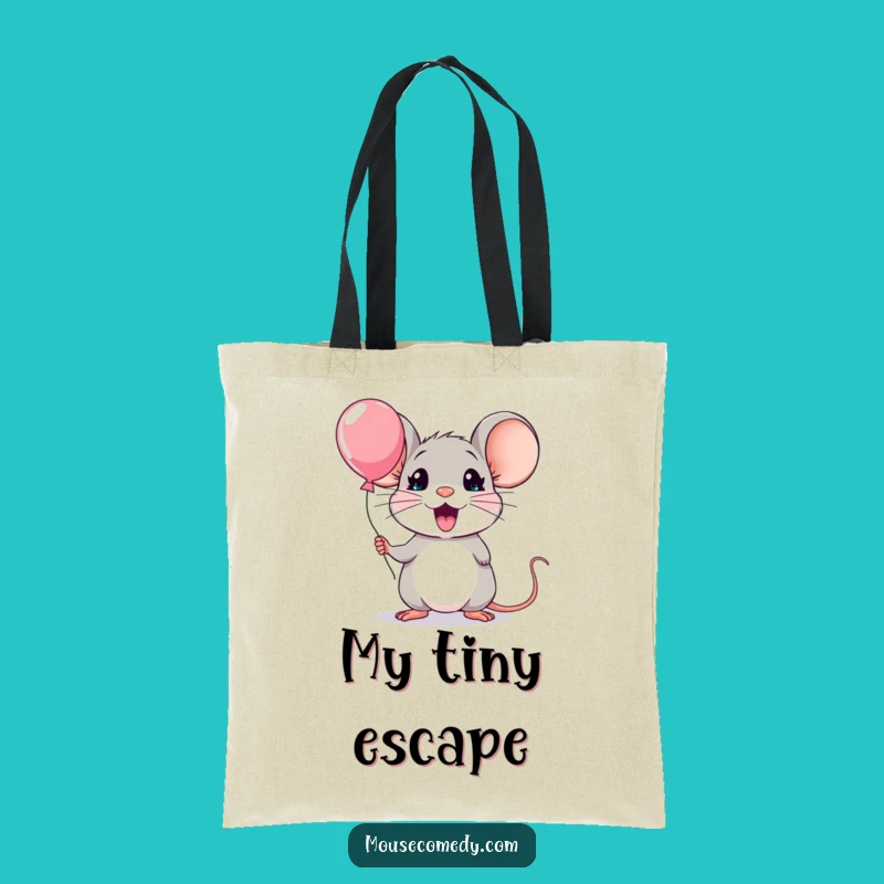 Funny Kawaii Mouse Surprise Tote: Hilarious Carry-All for Big Emotions